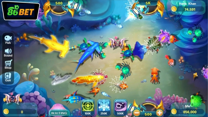 Giới thiệu game bắn cá rút tiền mặt 86BET hấp dẫn và dễ chơi