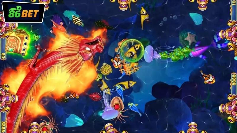 Các phòng chơi bắn cá rút tiền mặt 86BET đa dạng và phong phú