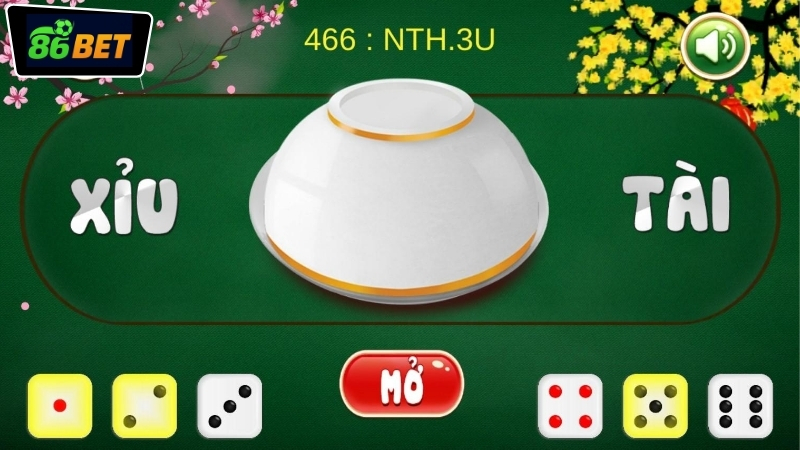 Hướng dẫn cách chơi tài xỉu live 86BET chi tiết từng bước
